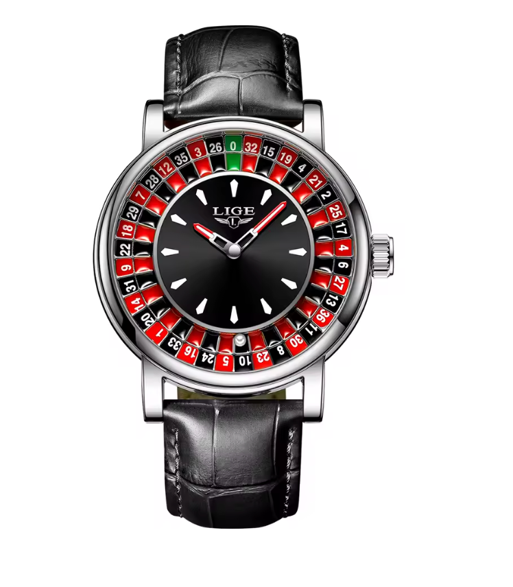LIGE Roulette Dial Watch