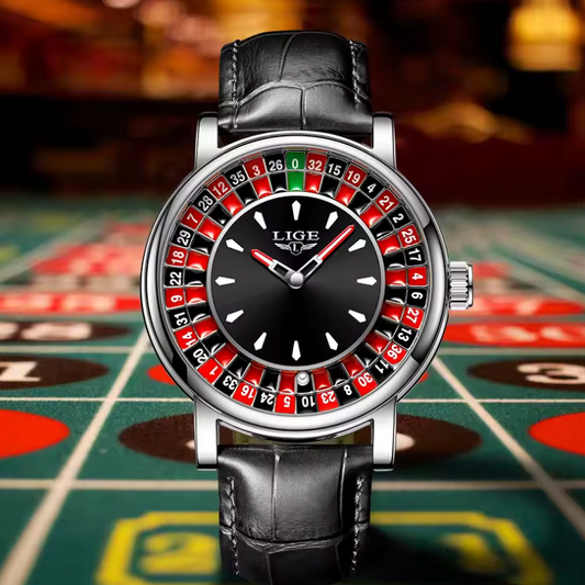 LIGE Roulette Dial Watch