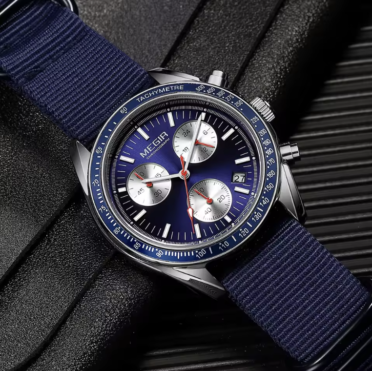 MEGIR Men's Three-Eye Quartz Watch